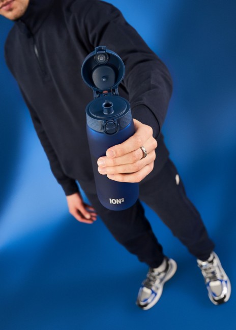 Бутилка за вода, рециклирана, 750 мл, тъмносиня - Ion8