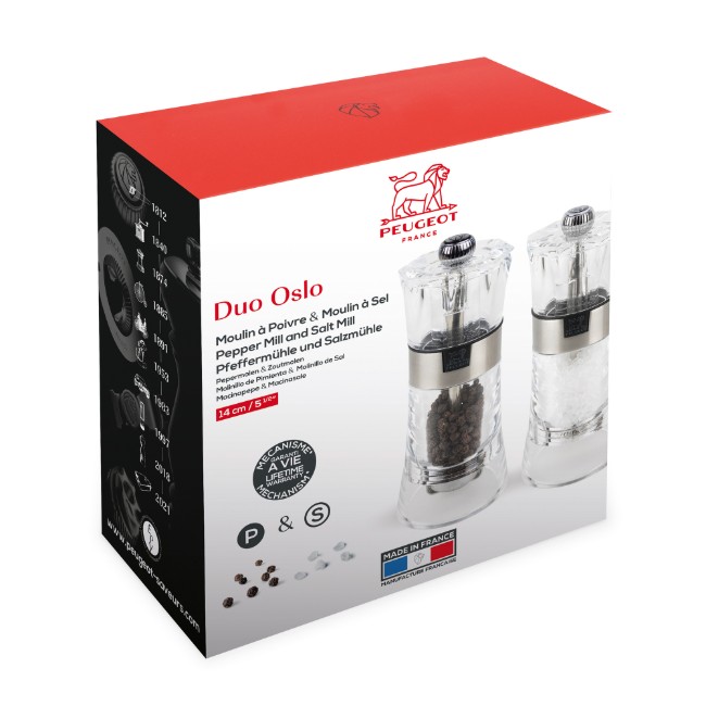 Комплект 2 мелнички за сол и пипер "Oslo" 14см - Peugeot