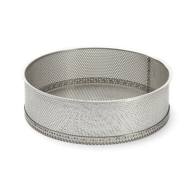 Перфорирана форма за кекс, с включена хартия за печене, 24 см, неръждаема стомана - de Buyer