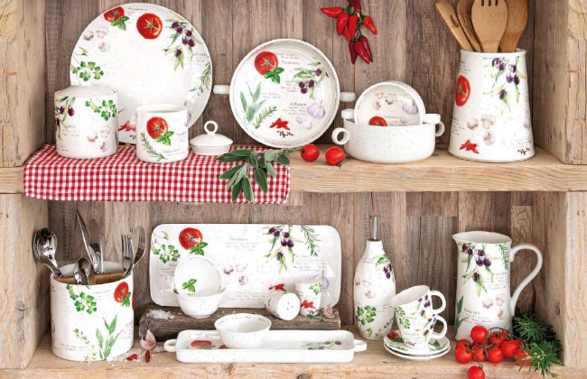 Контейнер за съхранение, порцелан, 9 см, "HOME & KITCHEN" - Nuova R2S