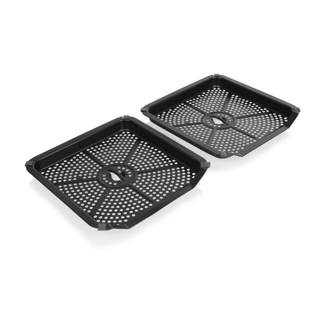 Двоен фритюрник с горещ въздух, 5.6+5.6 л, 3000 W, черен - Princess