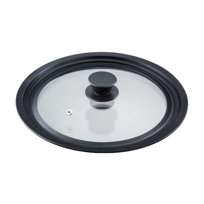 Универсален стъклен капак, силиконов ръб, 24/26/28 см - Westmark