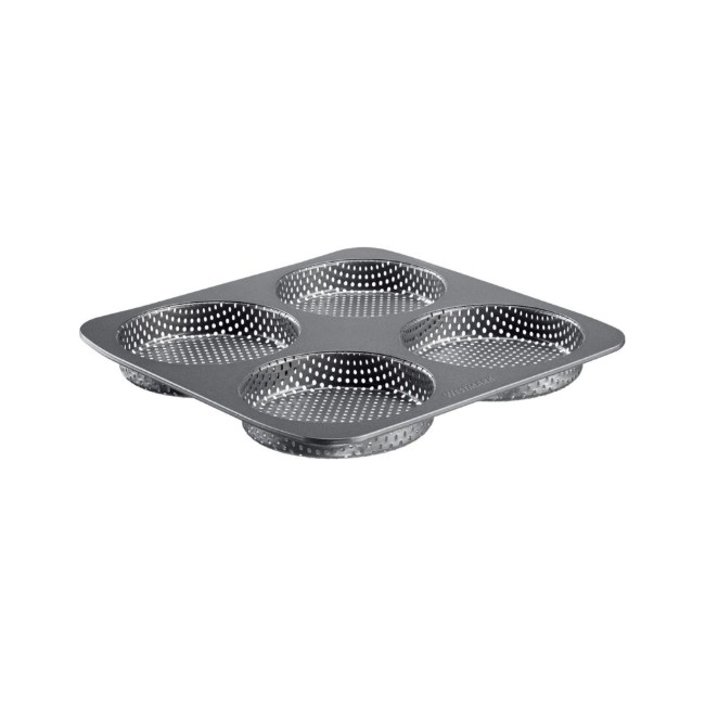 Тава за печене за 4 кифлички за бургер, перфорирана, стомана, 28 х 28 см - Westmark