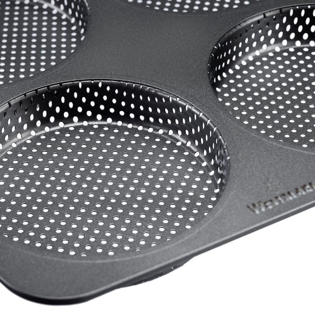 Тава за печене за 4 кифлички за бургер, перфорирана, стомана, 28 х 28 см - Westmark