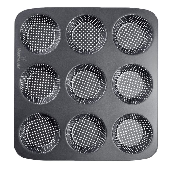 Тава за печене за 9 кифлички за бургер, перфорирана, стомана, 32 х 30 см - Westmark