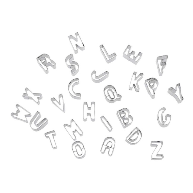 Комплект формички за бисквити, букви A-Z, неръждаема стомана, 2,5 см - Westmark