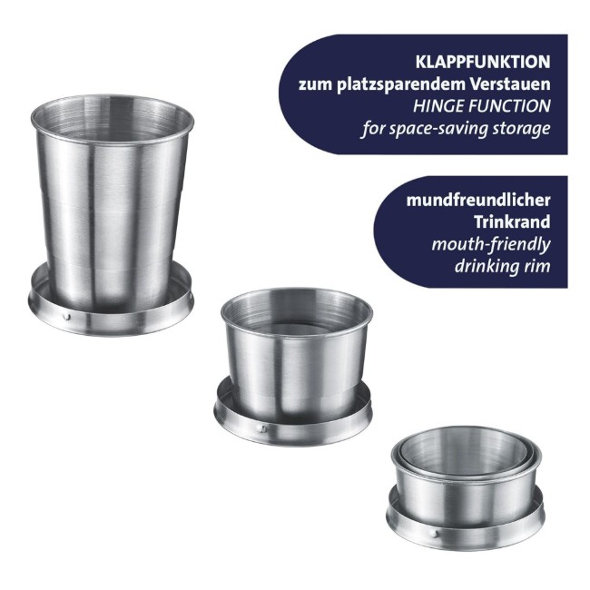 Телескопична чаша, неръждаема стомана, 150 мл, "Revivo" - Westmark