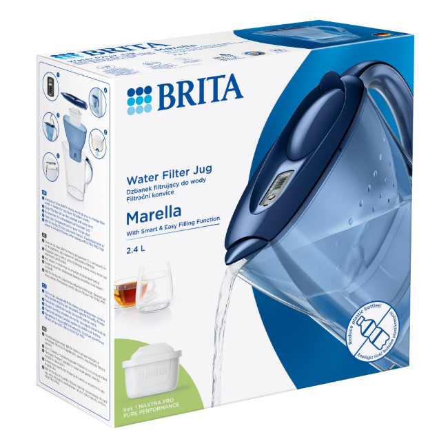 BRITA Marella 2.4 L Maxtra PRO (синя) филтърна чаша
