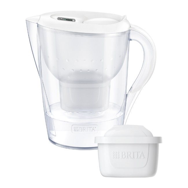 BRITA Marella XL 3.5 L стартов пакет + 3 филтъра Maxtra PRO (бял)