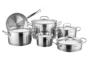 Комплект съдове за готвене от 11 части, "Proline" - Korkmaz