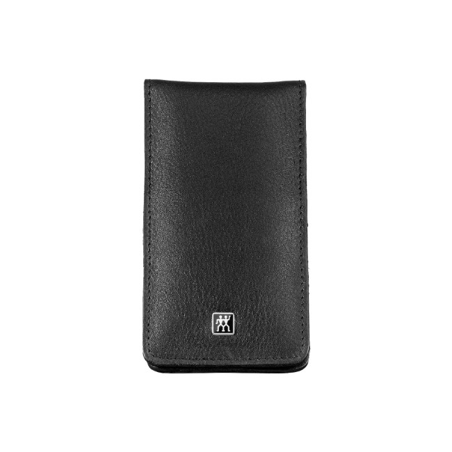 Комплект за маникюр от 4 части, неръждаема стомана, кожен калъф, черен - Zwilling Classic Inox