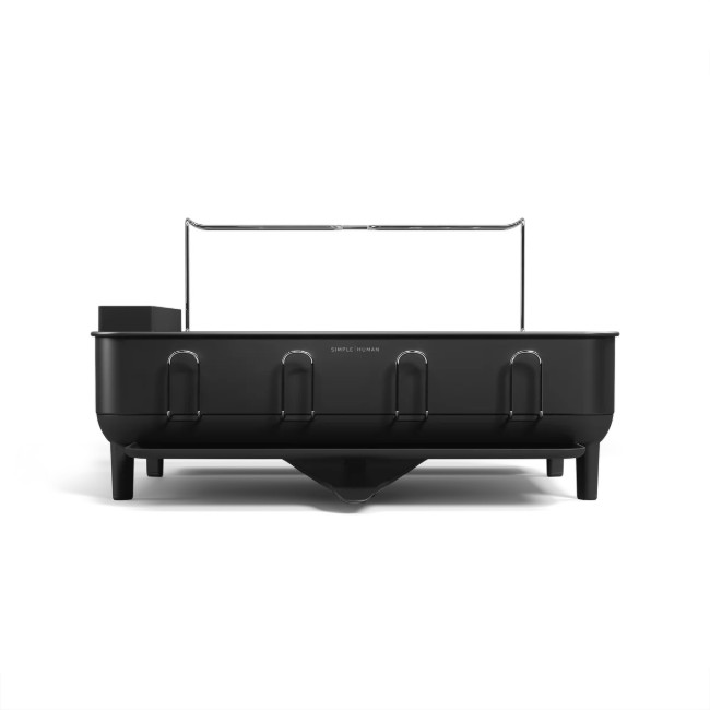 Отцедник за съдове, неръждаема стомана, 56.6 x 51.4 x 29.2 см, матово черно - simplehuman