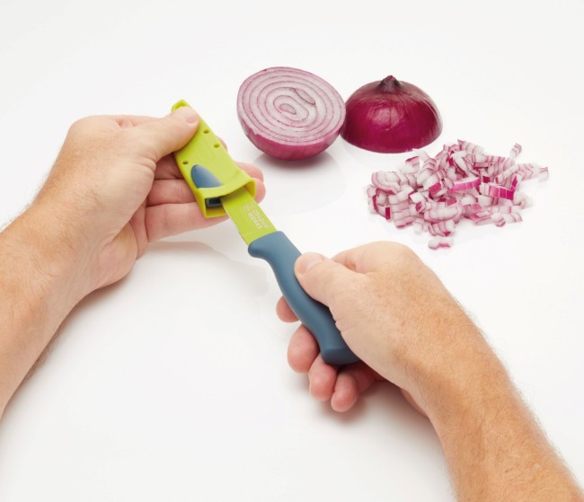 Нож за белене на плодове/зеленчуци, 9,5 см, зелен - от Colourworks