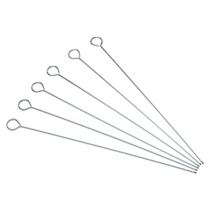 Комплект от 6 шишчета за кебап, неръждаема стомана, 30 см - Kitchen Craft