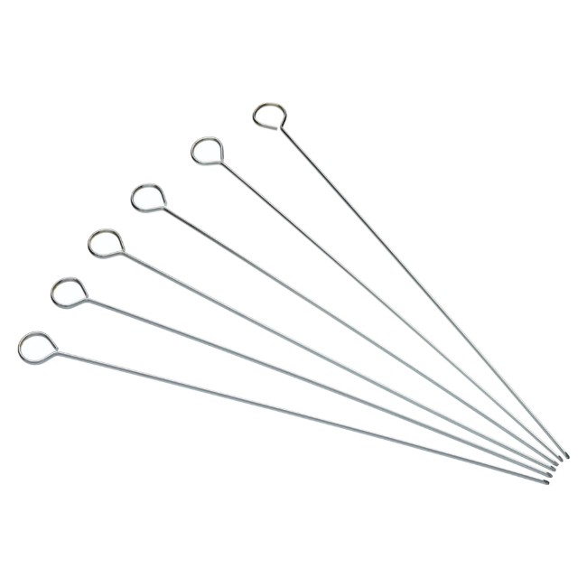 Комплект от 6 шишчета за кебап, неръждаема стомана, 30 см - Kitchen Craft