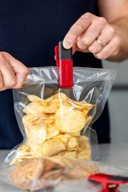 Комплект от 4 щипки за чанта, пластмаса, Empire Red - KitchenAid