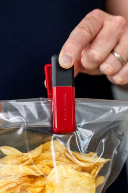 Комплект от 4 щипки за чанта, пластмаса, Empire Red - KitchenAid