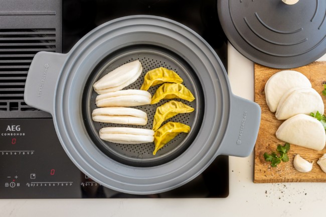 Сгъваема цедка 2 в 1, силиконова, 39 x 29 см - MasterClass