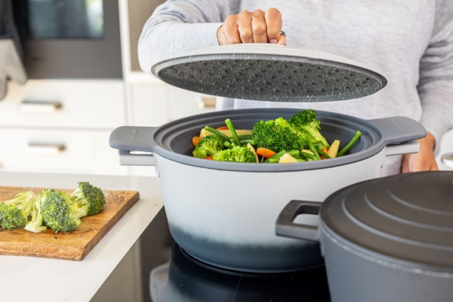 Сгъваема цедка 2 в 1, силиконова, 39 x 29 см - MasterClass