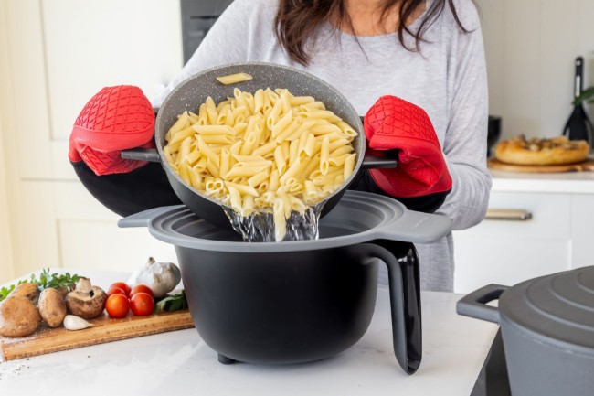 Сгъваема цедка 2 в 1, силиконова, 39 x 29 см - MasterClass