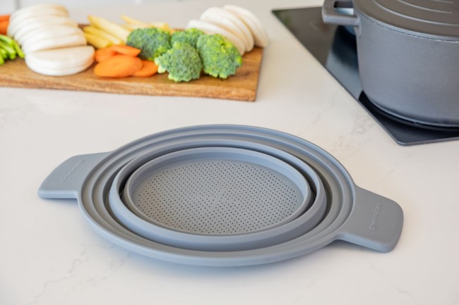 Сгъваема цедка 2 в 1, силиконова, 39 x 29 см - MasterClass