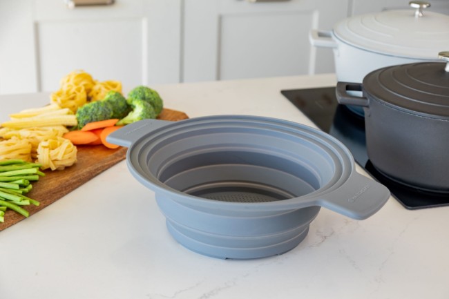 Сгъваема цедка 2 в 1, силиконова, 39 x 29 см - MasterClass