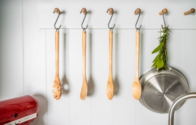 Комплект кухненски прибори от 4 части, брезова дървесина - KitchenAid