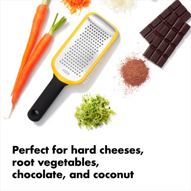Средно ренде, неръждаема стомана, "Good Grips", жълто - OXO