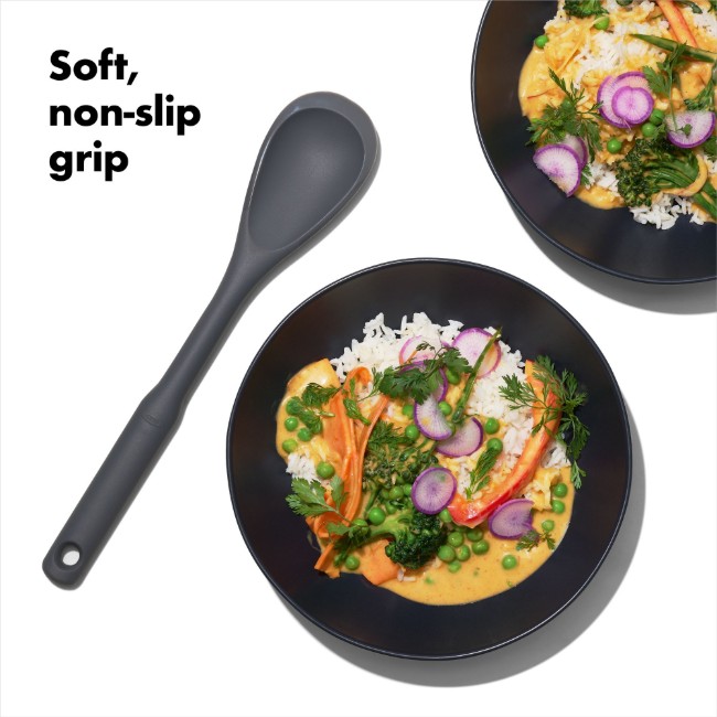 Силиконова лъжица за готвене, 30.5 см, "Good Grips", Черна - OXO