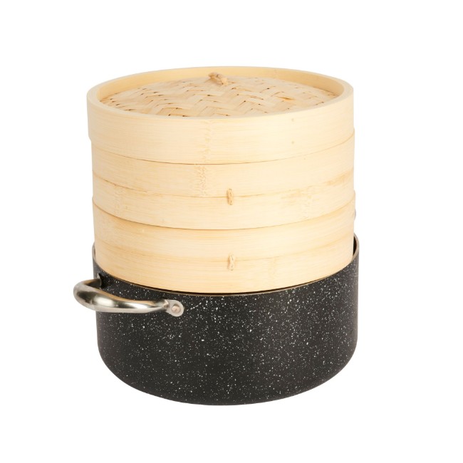 Комплект за готвене на пара, бамбук, 25 см - марка Kitchen Craft