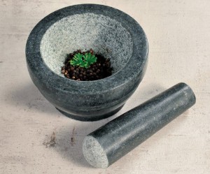 Хаван и пестик, 16 см, гранит - Kesper