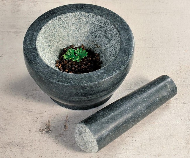 Хаван и пестик, 16 см, гранит - Kesper