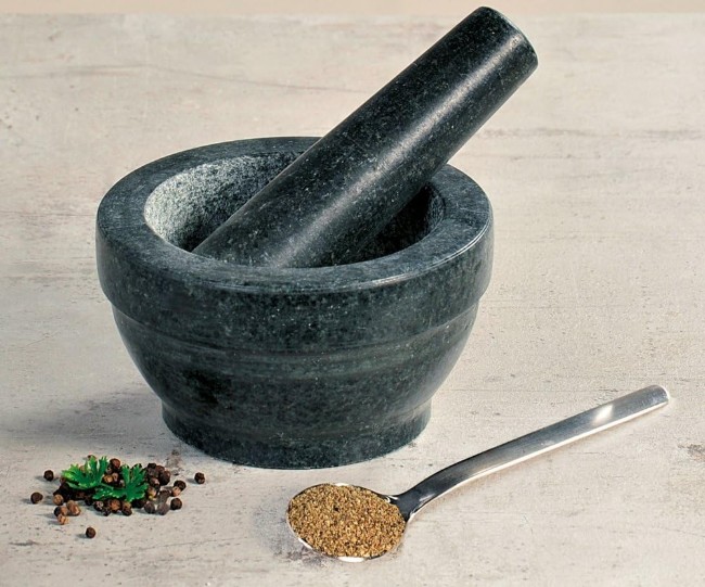 Хаван и пестик, 16 см, гранит - Kesper