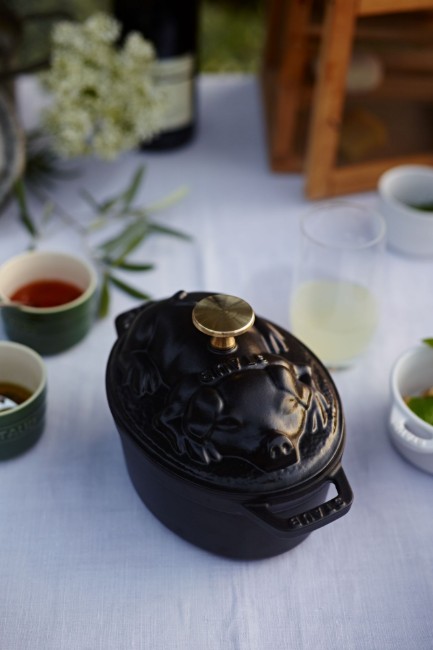Тенджера "Cocotte cochon", чугун, 17см/1л, Black - Staub