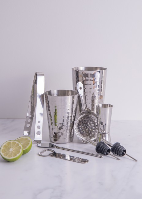 Комплект за приготвяне на коктейли, неръждаема стомана, 8 части – BarCraft