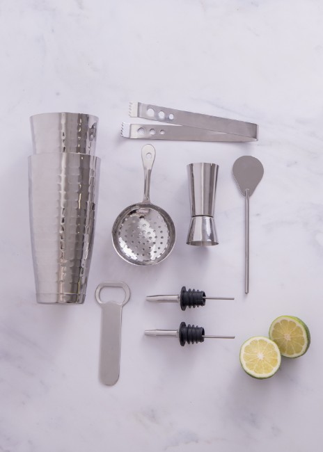Комплект за приготвяне на коктейли, неръждаема стомана, 8 части – BarCraft