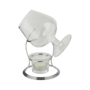 Поставка с чаша за коняк, 350 мл, изработена от стъкло - от BarCraft