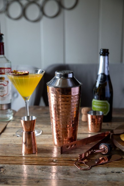 Коктейлен комплект, 7 части, неръждаема стомана, Copper - BarCraft