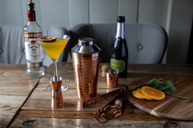 Коктейлен комплект, 7 части, неръждаема стомана, Copper - BarCraft