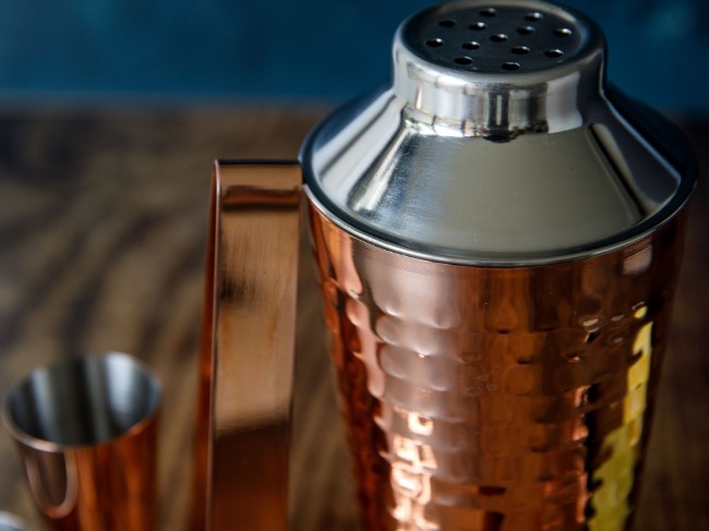 Коктейлен комплект, 7 части, неръждаема стомана, Copper - BarCraft