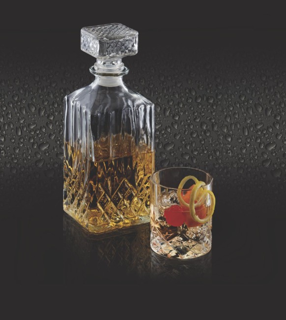 Комплект декантер и чаши за уиски, 5 части, стъклени - BarCraft