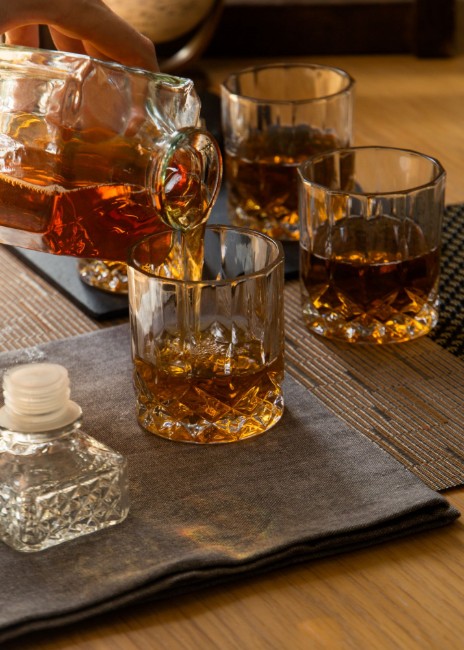 Комплект декантер и чаши за уиски, 5 части, стъклени - BarCraft