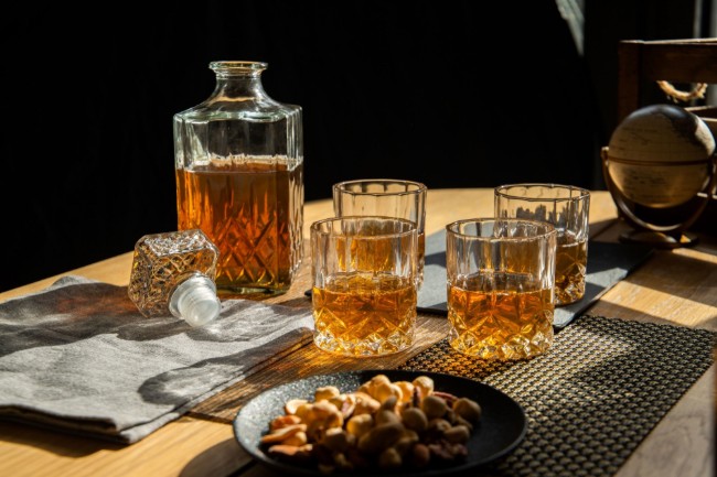 Комплект декантер и чаши за уиски, 5 части, стъклени - BarCraft