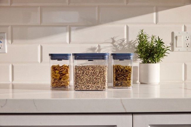 POP контейнери за съхранение на храна от 3 части, пластмасови, Storm Blue - OXO