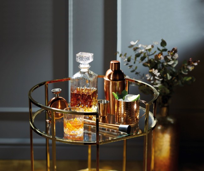 Двойна мерителна чаша за коктейл, 25/50 мл, неръждаема стомана, мед - BarCraft