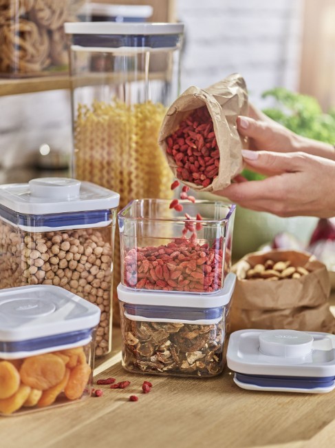 Контейнер за храна, квадратен, 11 x 11 x 8 см, 0.4 л - OXO