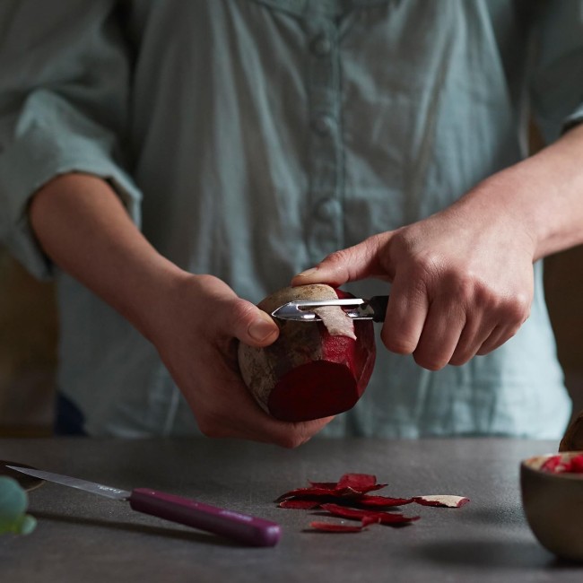 Белачка за плодове и зеленчуци N°115, неръждаема стомана, 6 см, "Les Essentiels", зелена - Opinel