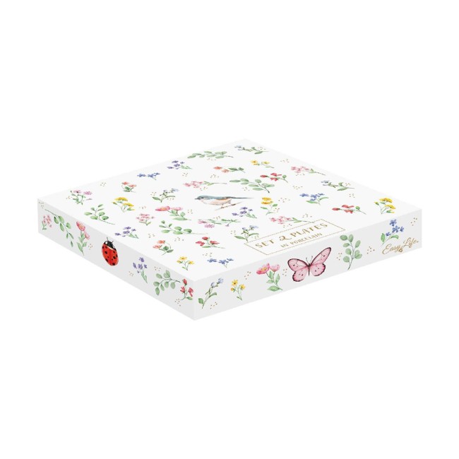 Комплект от 2 чинии, порцелан, с релефен мотив, 16 см, "Fancy Garden" - Nuova R2S