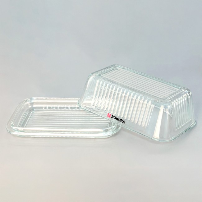 Поставка за масло с капак, изработена от стъкло - Zokura