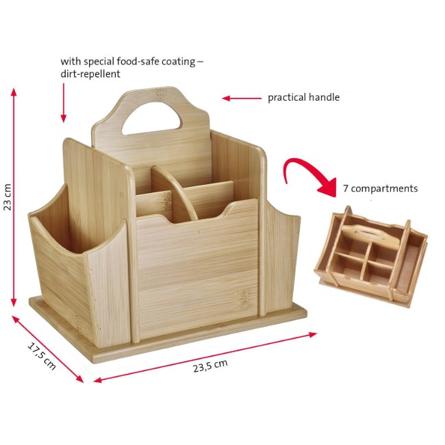 Държач за прибори, 7 отделения, бамбук, "Tapas + Friends" - Westmark